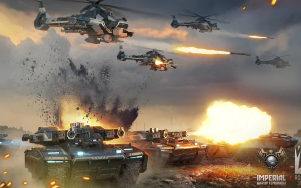 helicopter tank video game Imperial: War of Tomorrow HD Desktop Wallpaper | Background Image