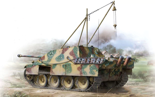 Self-propelled Artillery military Jagdpanther HD Desktop Wallpaper | Background Image