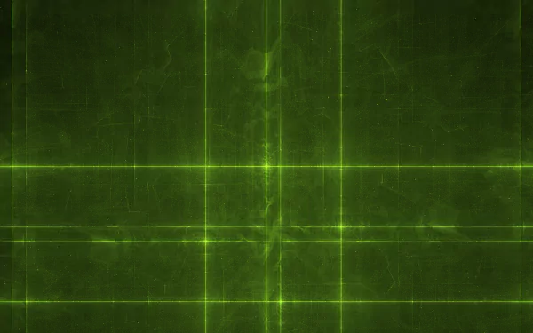 Abstract green digital grid with glowing intersecting lines, rendered in 4K Ultra HD for a vibrant PC desktop wallpaper and background.