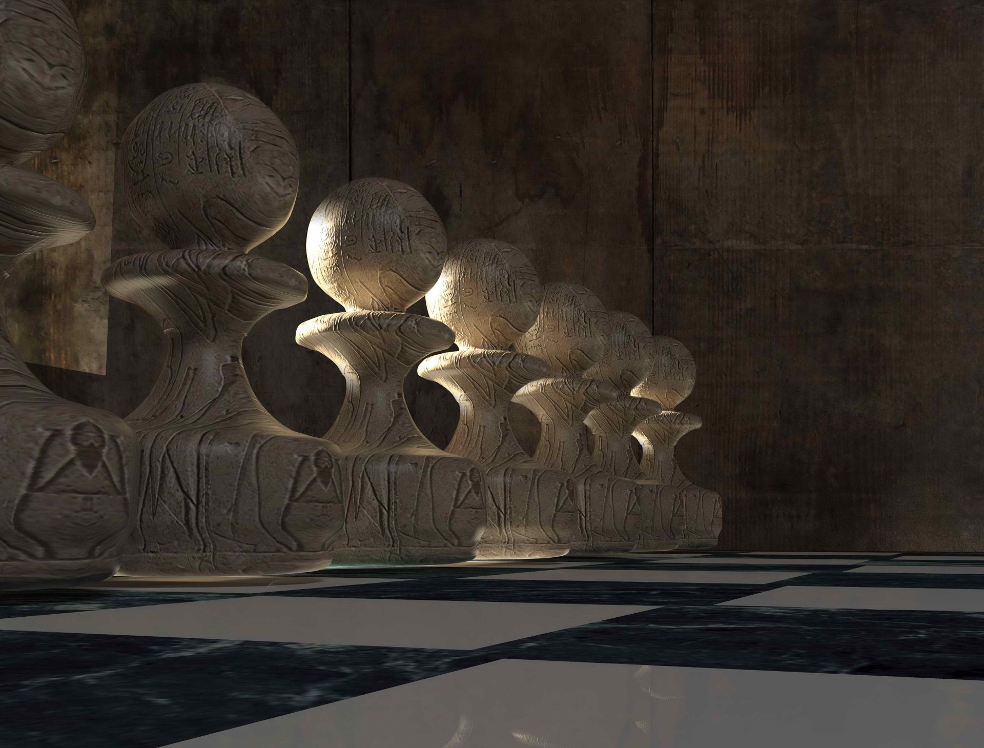 Download Man Made Chess 4k Ultra HD Wallpaper