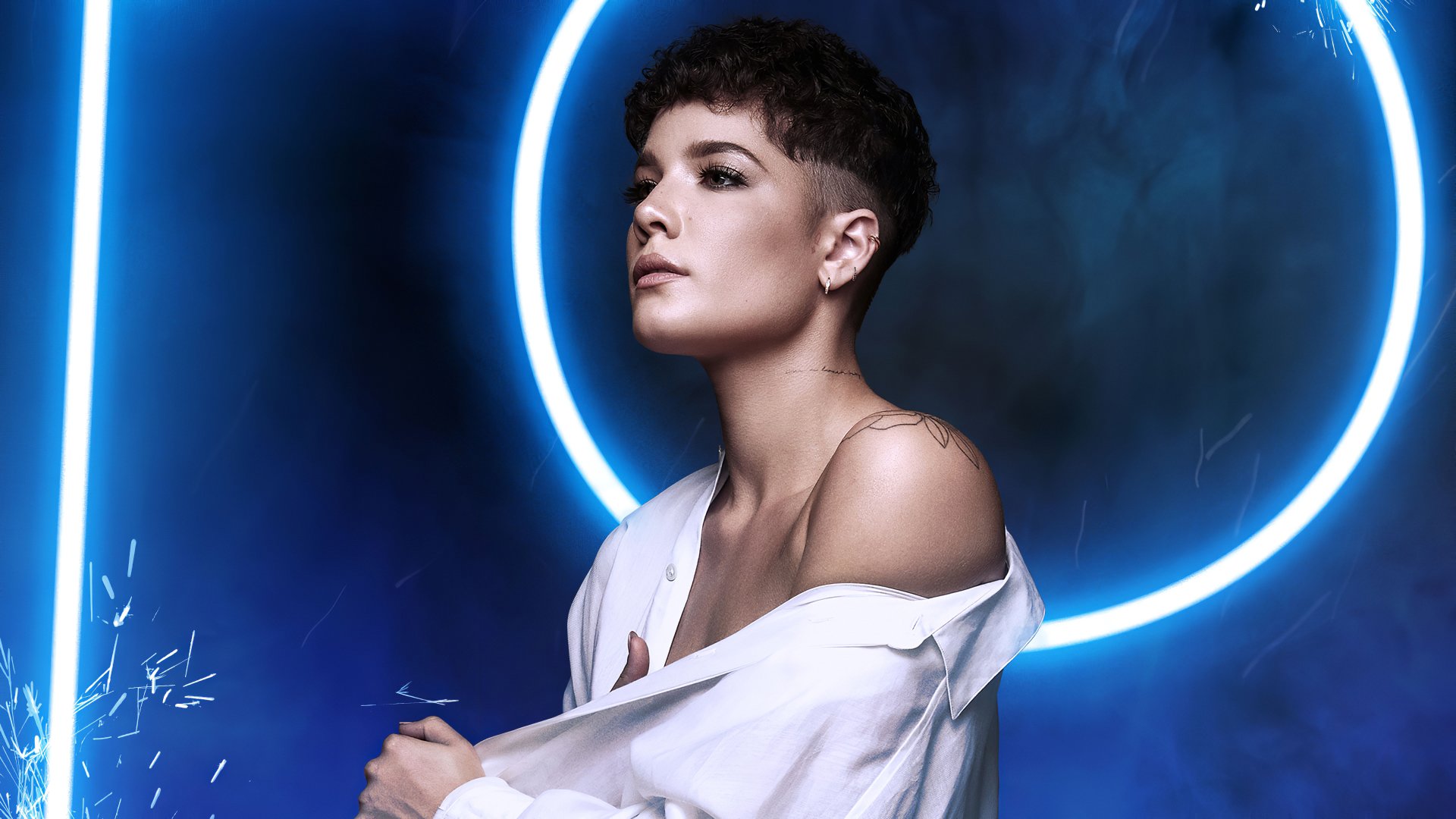 Download Short Hair American Singer Halsey (Singer) Music Halsey 4k Ultra HD Wallpaper