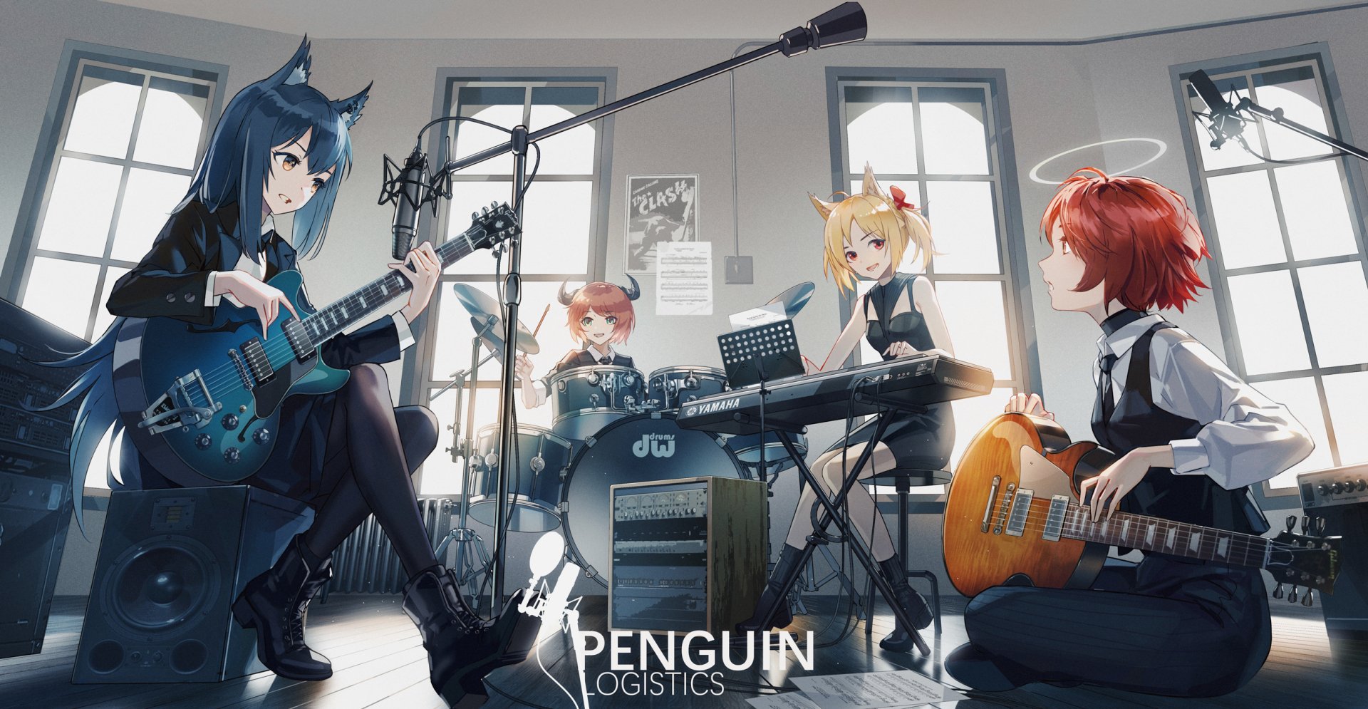 HD Wallpaper: Arknights Penguin Logistics Band by 86—86