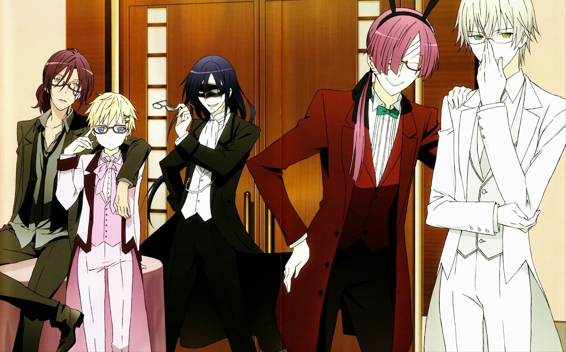 Download Kagerou Shoukiin Banri Watanuki Renshou Sorinozuka Zange Natsume Soushi Miketsukami Anime Inu X Boku SS HD Wallpaper