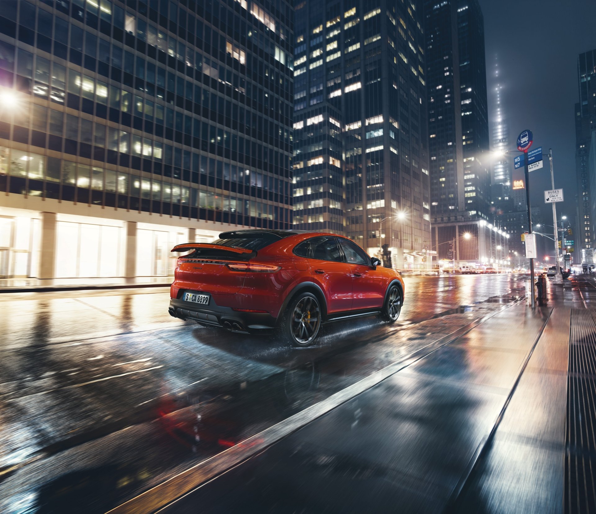 Download SUV Night Car Porsche Vehicle Porsche Cayenne 4k Ultra HD
