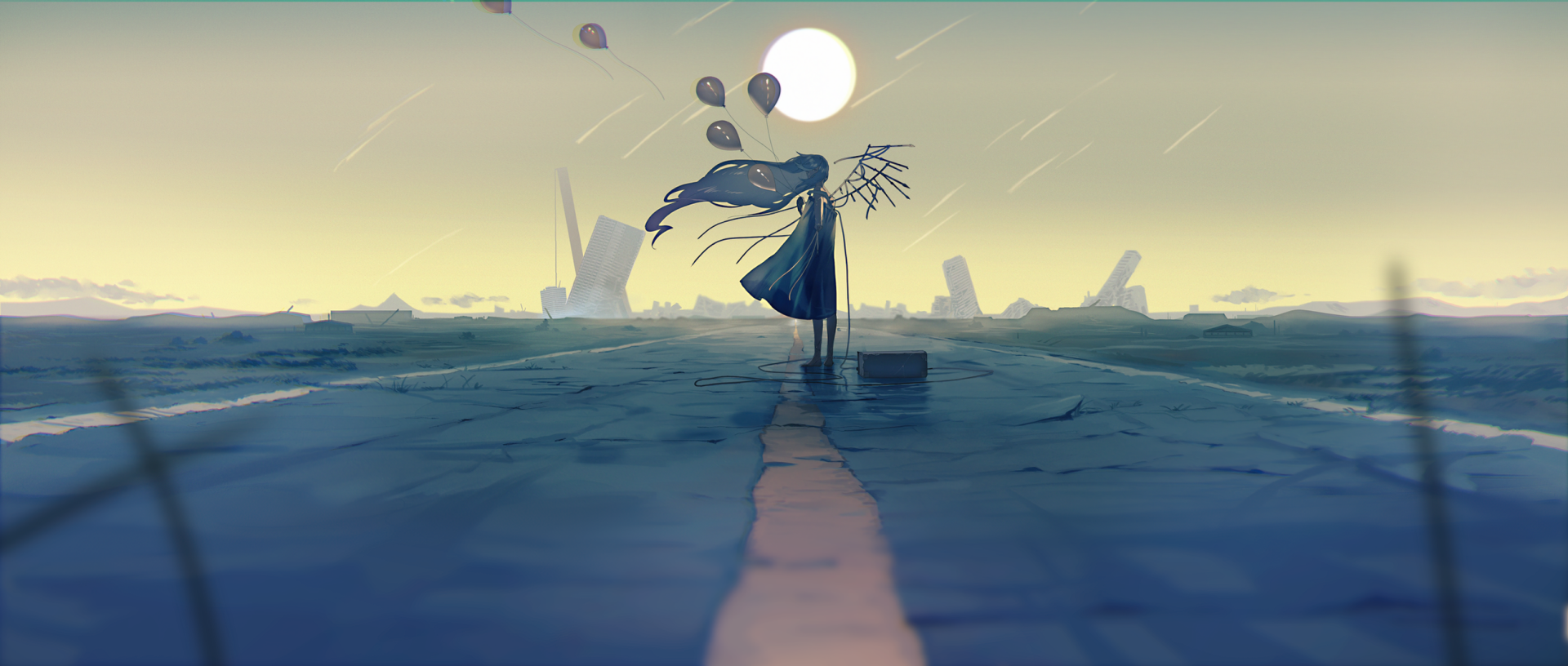 Download Anime Original HD Wallpaper by 黒田ヱリ