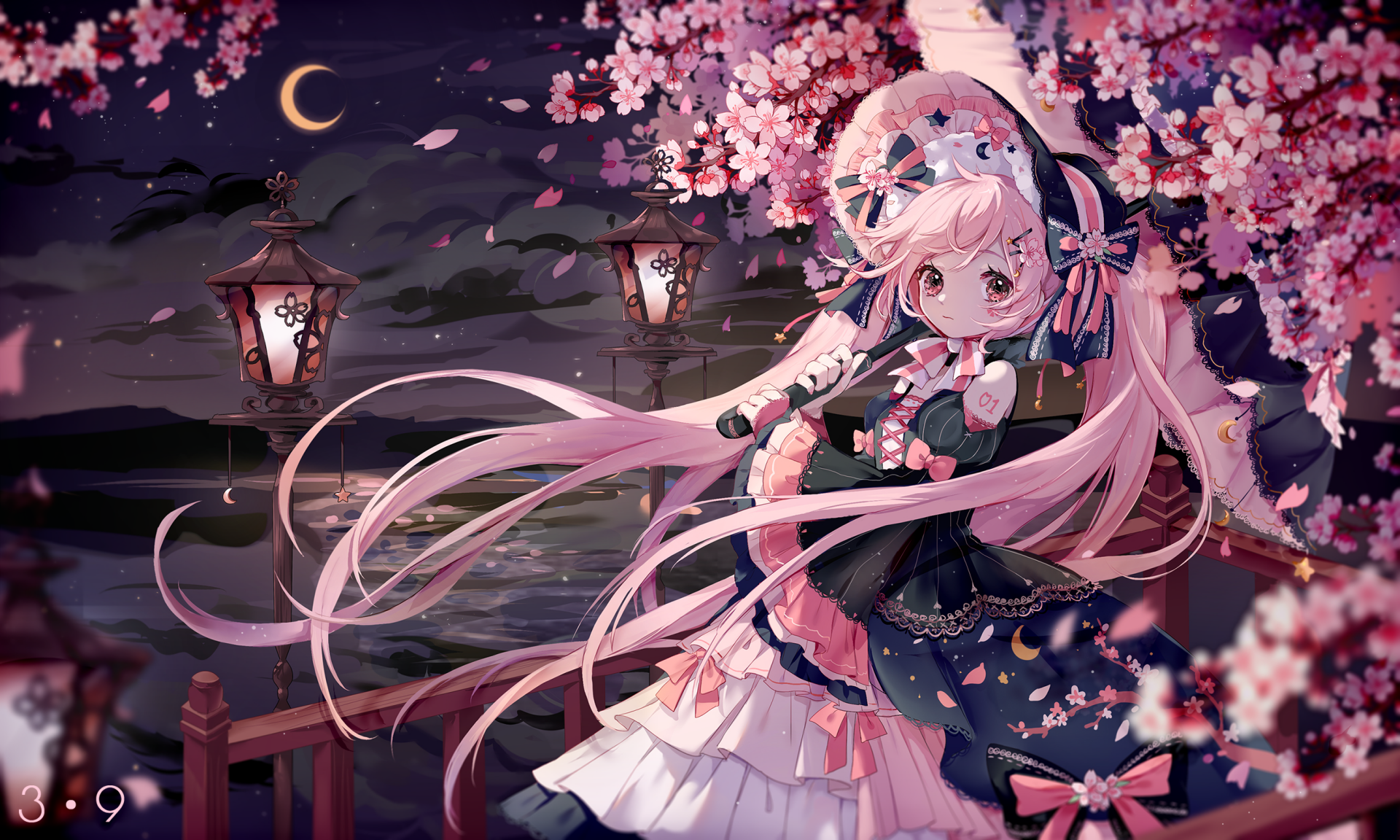 Download Sakura Miku Anime Vocaloid HD Wallpaper by 西名◇にしな