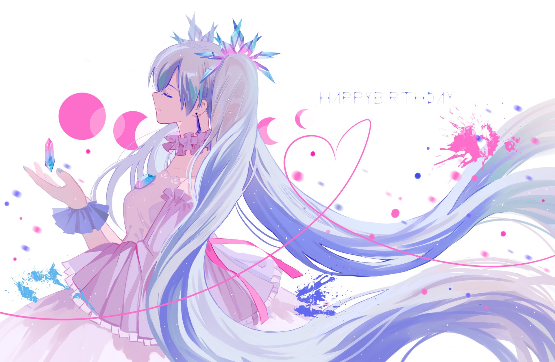 Download Hatsune Miku Anime Vocaloid 4k Ultra HD Wallpaper by くみい ...