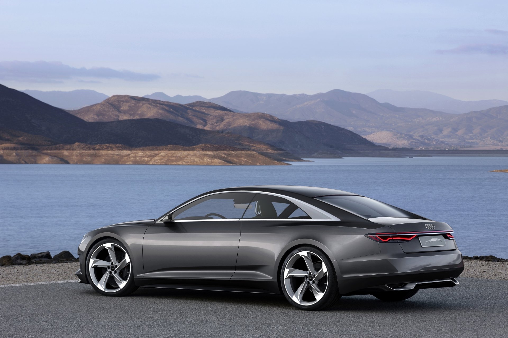 Download Car Silver Car Compact Car Audi Concept Car Vehicle Audi Prologue 4k Ultra HD Wallpaper