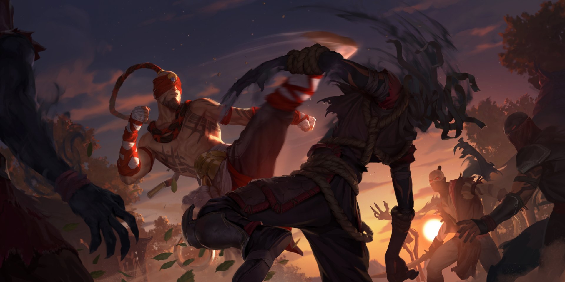 Download Lee Sin (League Of Legends) Video Game Legends Of Runeterra HD Wallpaper by Claudiu-Antoniu Magherusan