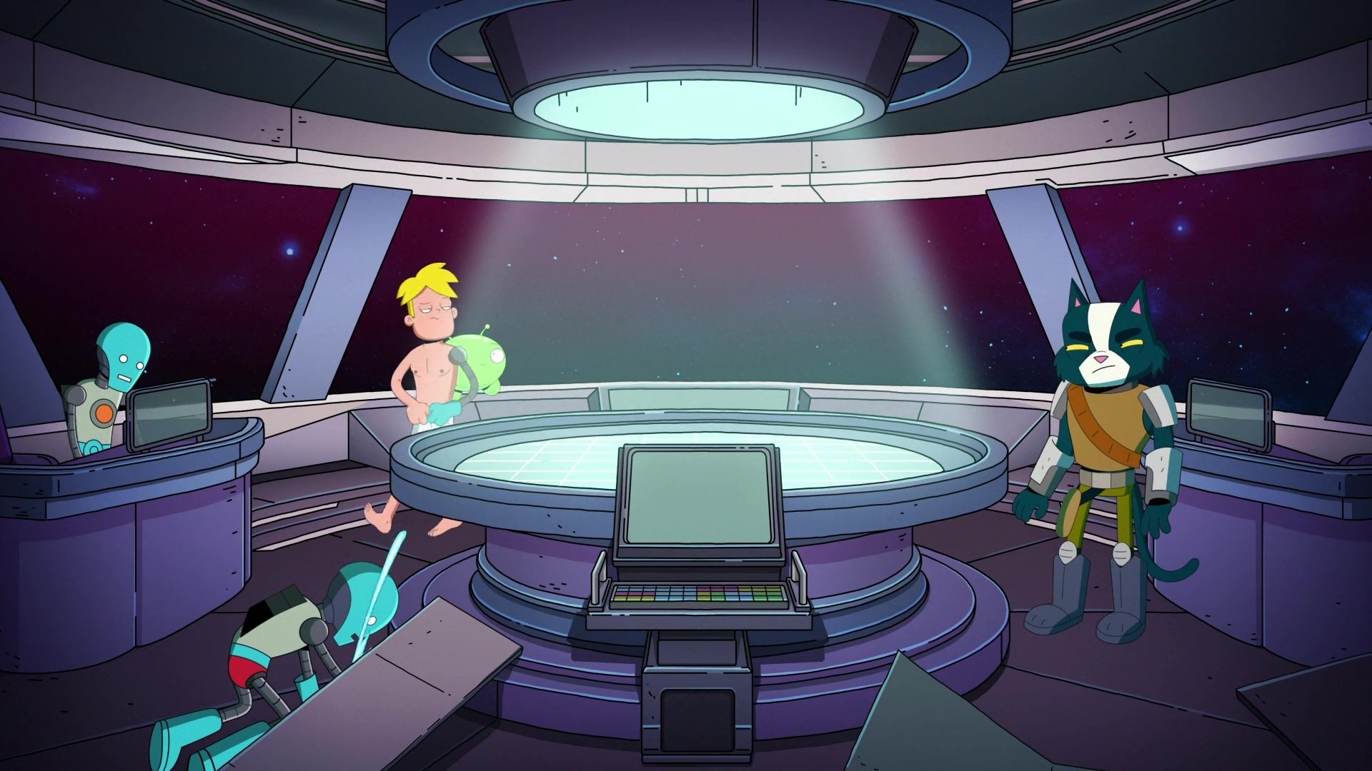 Download Blonde Alien Robot S.A.M.E.S. (Final Space) Feet Mooncake (Final Space) Gary Goodspeed Avocato (Final Space) TV Show Final Space HD Wallpaper