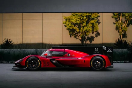 race car car Mazda vehicle Mazda RT24-P HD Desktop Wallpaper | Background Image