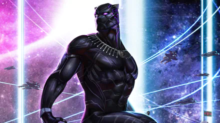 T'Challa Black Panther (Marvel Comics) Comic HD Desktop Wallpaper | Background Image