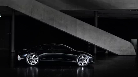 electric car black car car Hyundai vehicle Hyundai Prophecy HD Desktop Wallpaper | Background Image