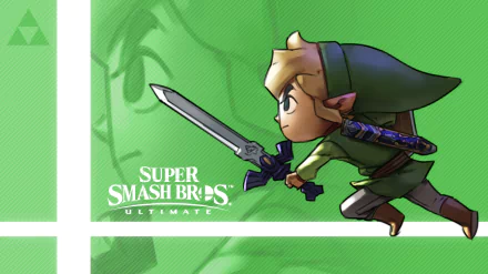 Toon Link video game Super Smash Bros. Ultimate HD Desktop Wallpaper | Background Image