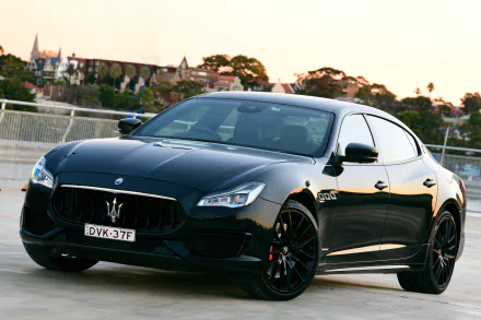 supercar black car car Maserati vehicle Maserati Quattroporte HD Desktop Wallpaper | Background Image