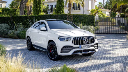 white car car SUV Mercedes-Benz vehicle Mercedes-AMG GLE 53 HD Desktop Wallpaper | Background Image