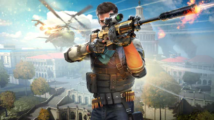 video game Sniper Fury HD Desktop Wallpaper | Background Image