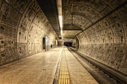 Underground Tunnel, Metro Railway Station, Cologne, Germany by Tama66