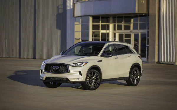 SUV white car car vehicle Infiniti QX50 HD Desktop Wallpaper | Background Image