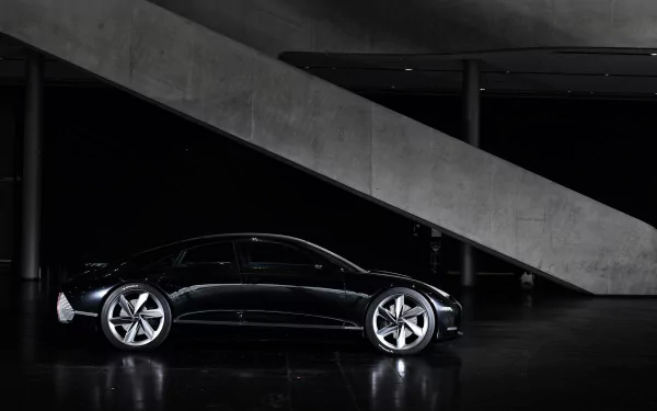 electric car black car car Hyundai vehicle Hyundai Prophecy HD Desktop Wallpaper | Background Image