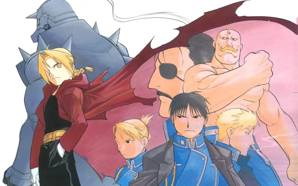 Alex Louis Armstrong Jean Havoc Wrath (Full Metal Alchemist) Alphonse Elric Riza Hawkeye Edward Elric Anime Fullmetal Alchemist HD Desktop Wallpaper | Background Image