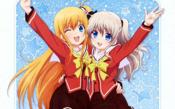 Yusa Kurobane Nao Tomori Anime Charlotte HD Desktop Wallpaper | Background Image