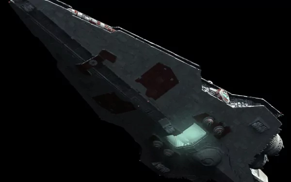 HD PC desktop wallpaper featuring a detailed Star Wars sci-fi spaceship soaring through space against a dark background.