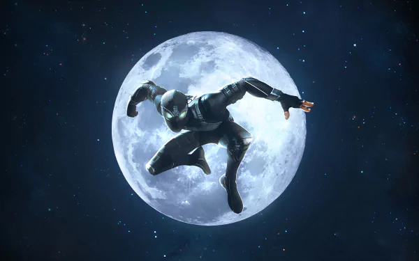 full moon night spider man video game MARVEL Contest of Champions HD Desktop Wallpaper | Background Image