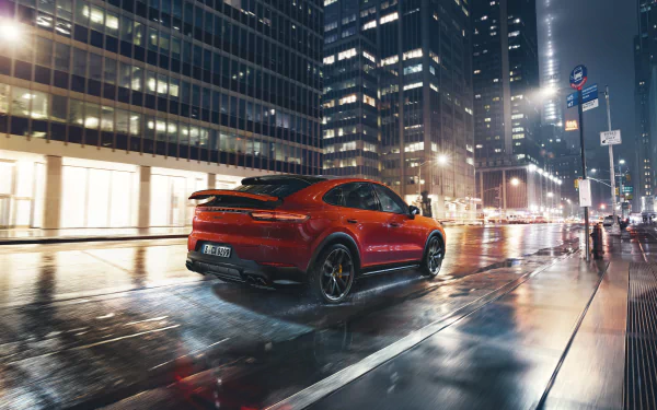 SUV night car Porsche vehicle Porsche Cayenne HD Desktop Wallpaper | Background Image