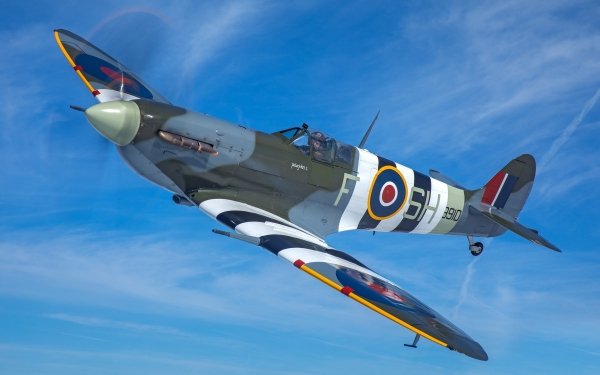 Military Supermarine Spitfire Military Aircraft Aircraft Warplane HD Wallpaper | Background Image