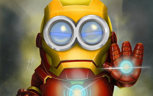 Comics Iron Man Minions HD Wallpaper | Background Image