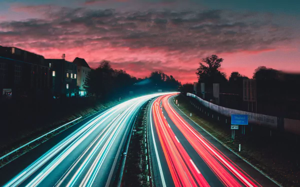  Highway at Sunset