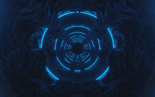 Abstract Tunnel 3D Blue HD Wallpaper | Background Image