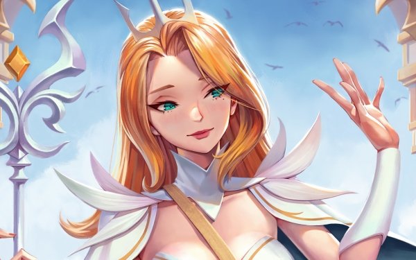 Fantasy Women Aqua Eyes Blonde HD Wallpaper | Background Image