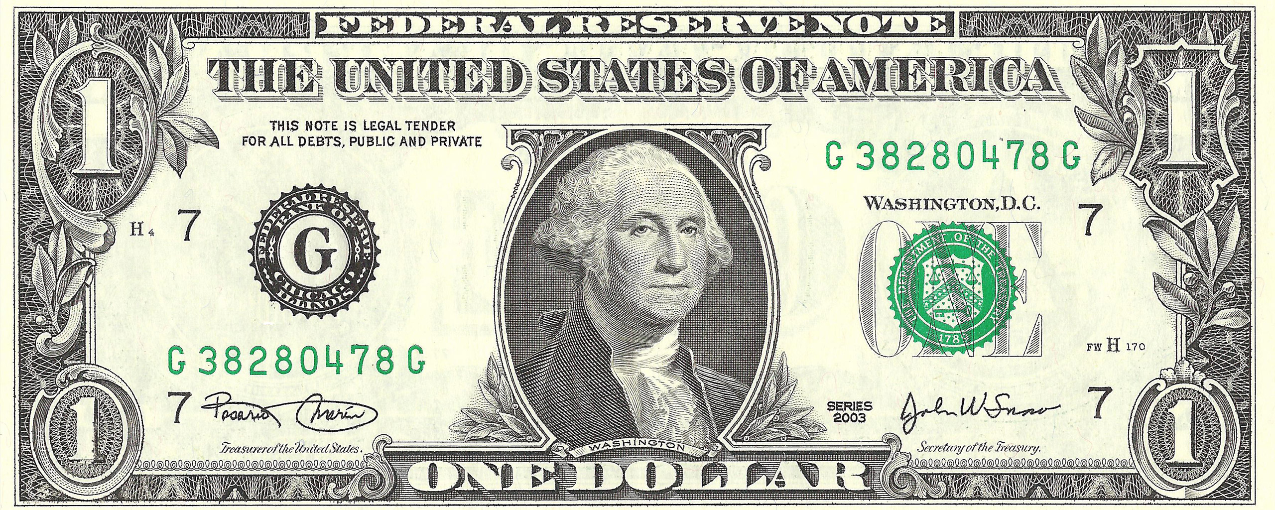 George Washington on money