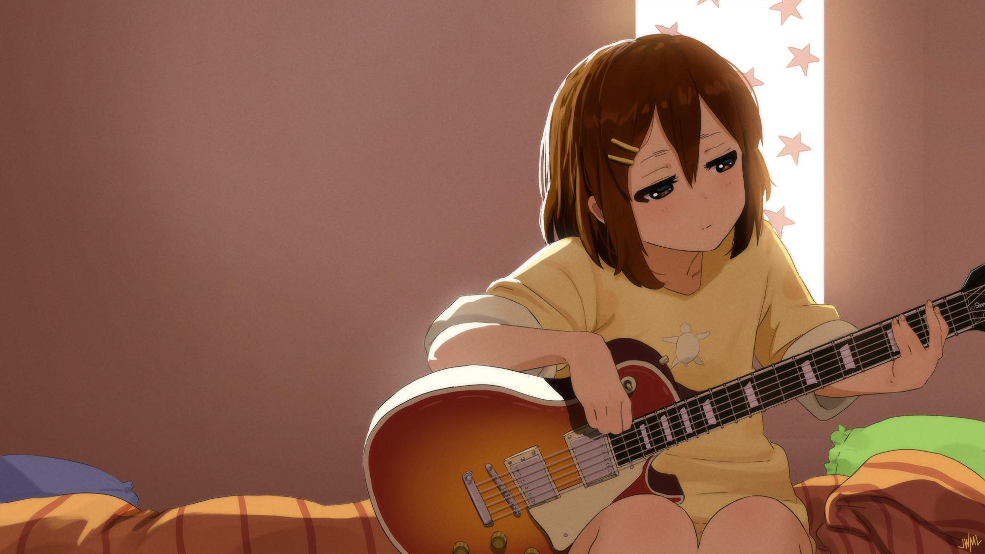 Download Yui Hirasawa Anime K-ON! HD Wallpaper by SteamyTomato