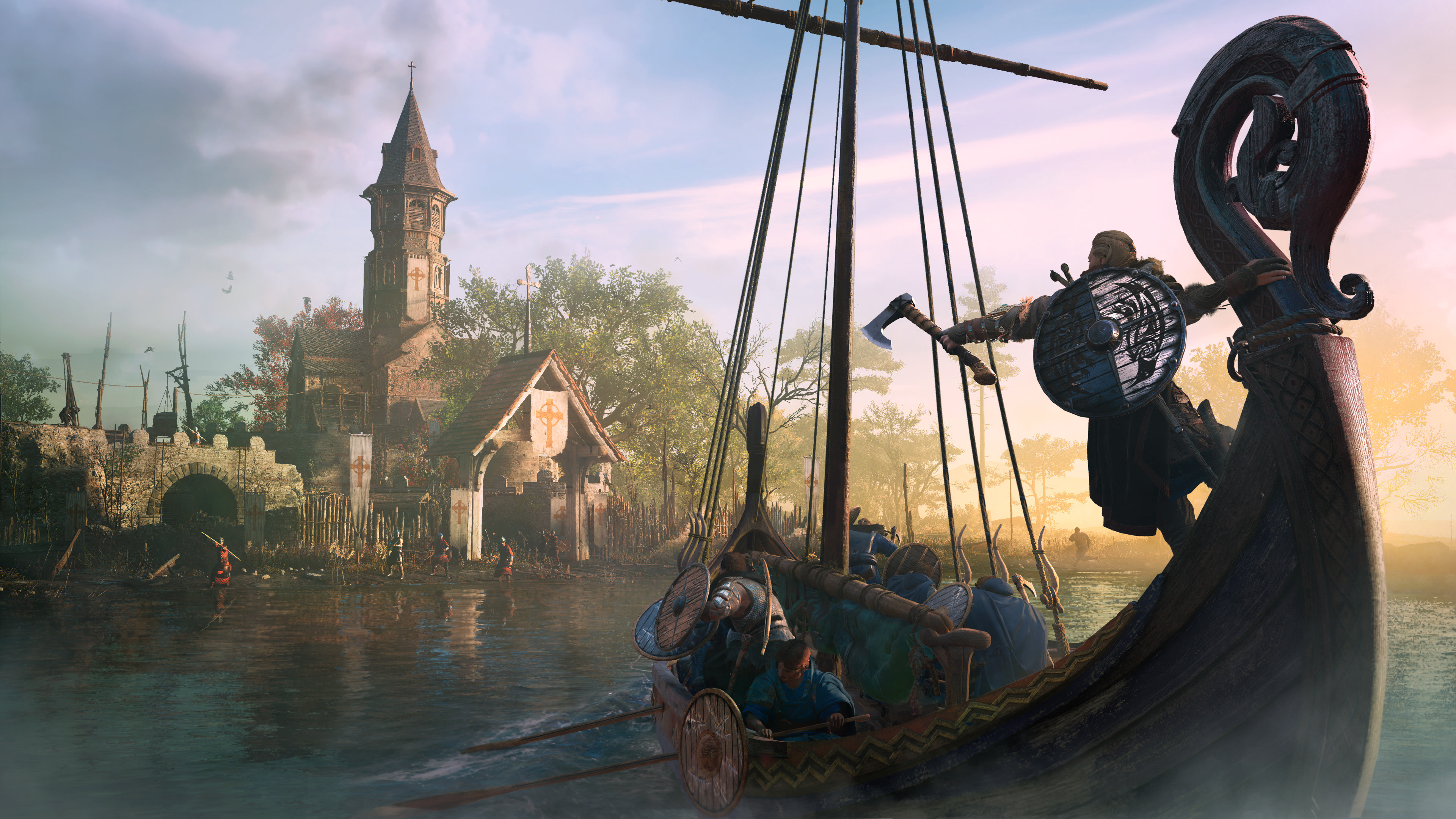 Assassin's Creed Valhalla In Verschlossene Häuser Kommen Download Video Game Assassin's Creed Valhalla 4k Ultra HD Wallpaper