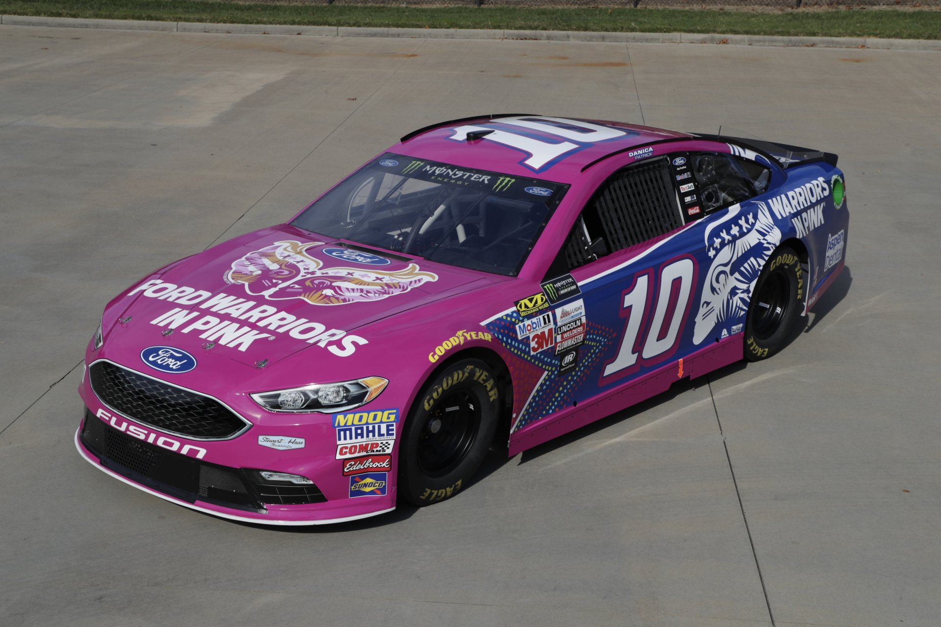 Download Pink Car Ford Mustang Vehicle NASCAR 4k Ultra HD Wallpaper