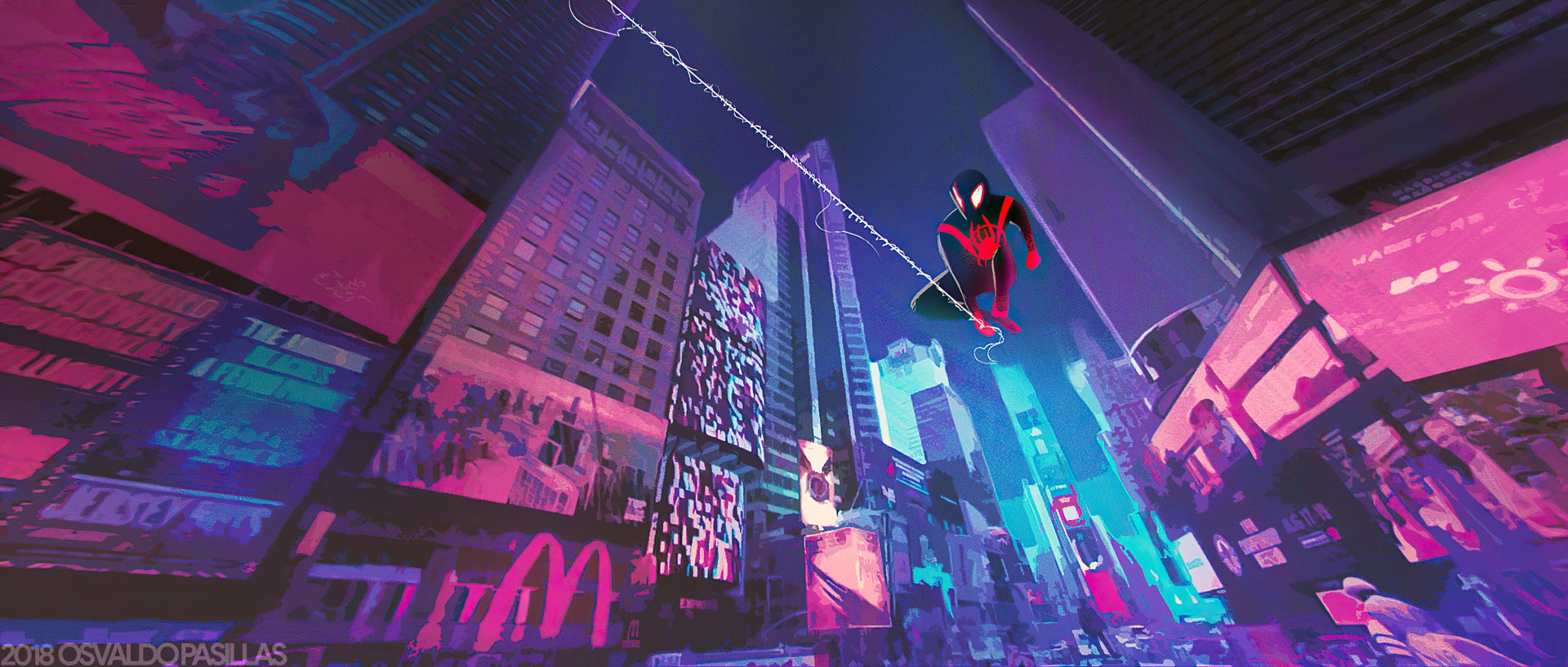 Homem aranha no aranhaverso papel de parede hd plano de fundo