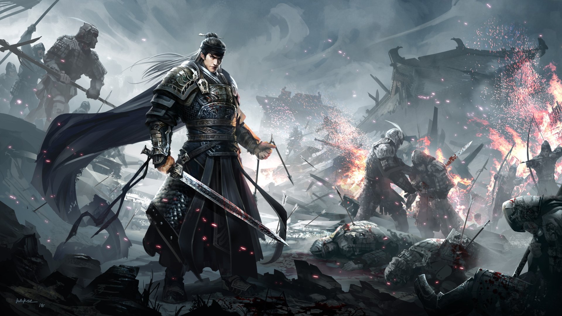 Download Battle Oriental Sword Fantasy Warrior Fantasy Warrior 4k Ultra