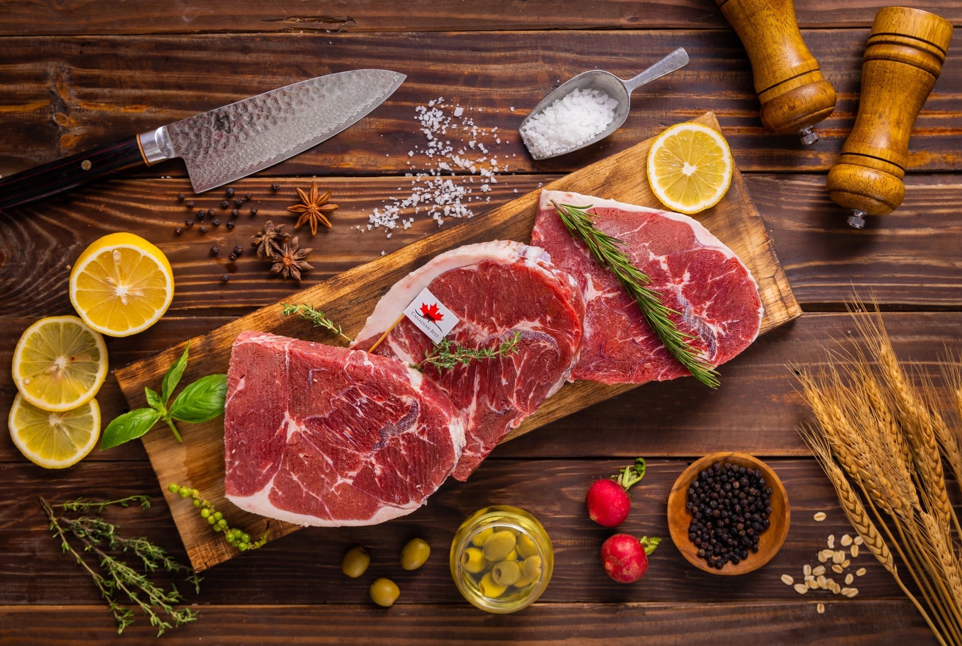 Download Still Life Food Meat HD Wallpaper