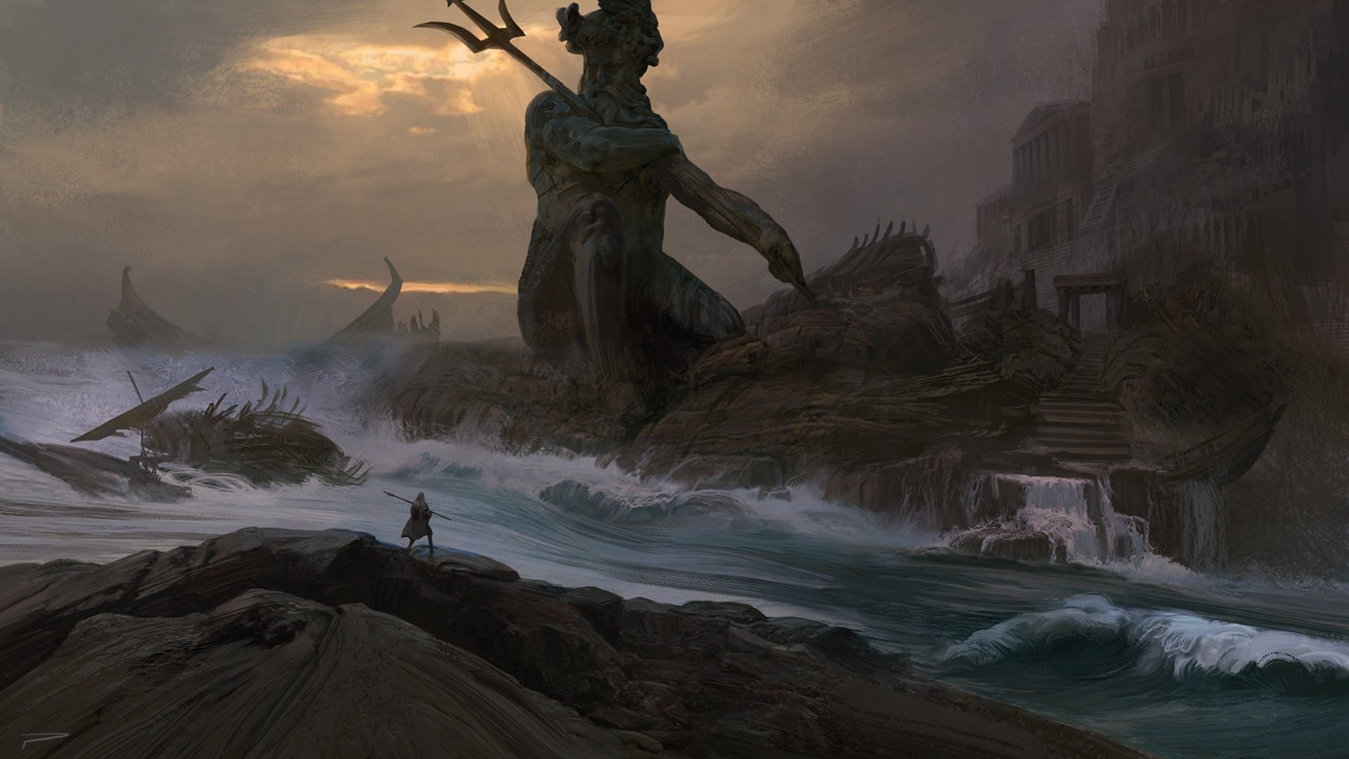 Download Video Game Assassin's Creed Odyssey HD Wallpaper | 1920x1080 ...