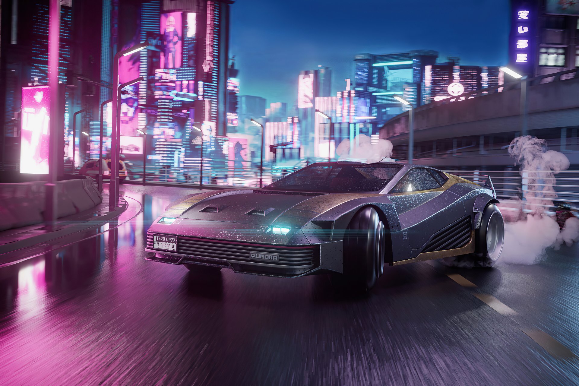 Video Game Cyberpunk 2077, Futuristic, City, Car, Cyberpunk, 1080x2400