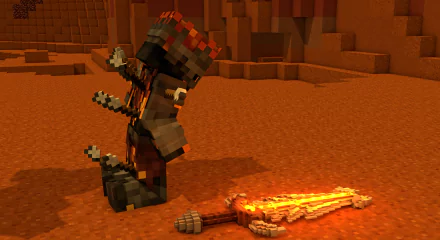 knight video game Minecraft HD Desktop Wallpaper | Background Image