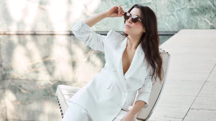 brunette long hair sunglasses Spanish actress Celebrity Adriana Ugarte HD Desktop Wallpaper | Background Image