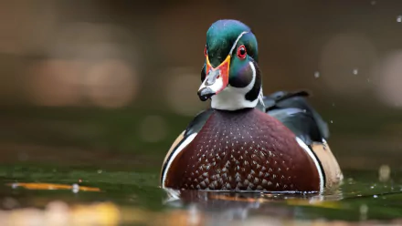 duck bird Animal wood duck HD Desktop Wallpaper | Background Image