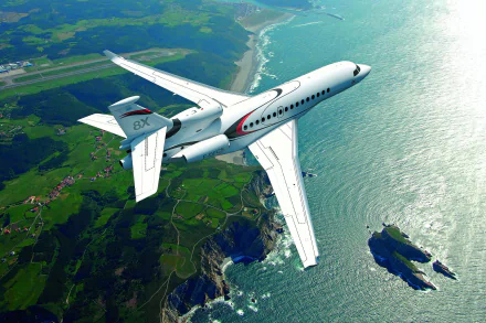 passenger plane aircraft private jet vehicle Dassault Falcon 8X HD Desktop Wallpaper | Background Image