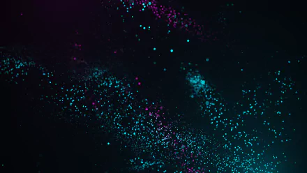 Abstract arrangement of glowing turquoise and purple dots on a dark background, designed as a 4K Ultra HD PC desktop wallpaper and background.