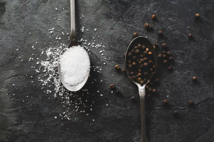  Salt And Pepper In Teaspoons by Sarah Pflug