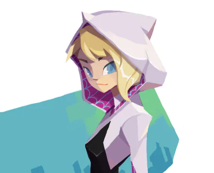 hood blue eyes blonde Comic Spider-Gwen HD Desktop Wallpaper | Background Image